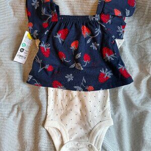Carter's Strawberry Two Piece Set Newborn